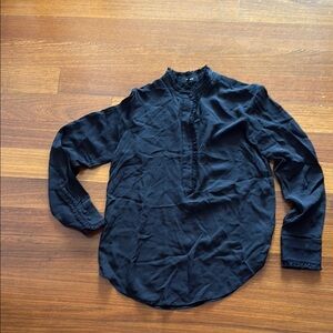 Black Button-Up Blouse
